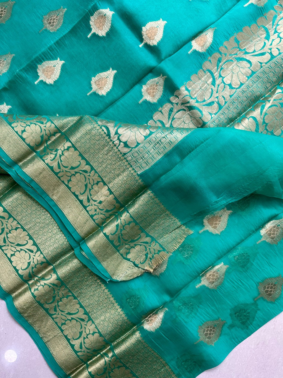 Pure Weaved Organza Silk Saree