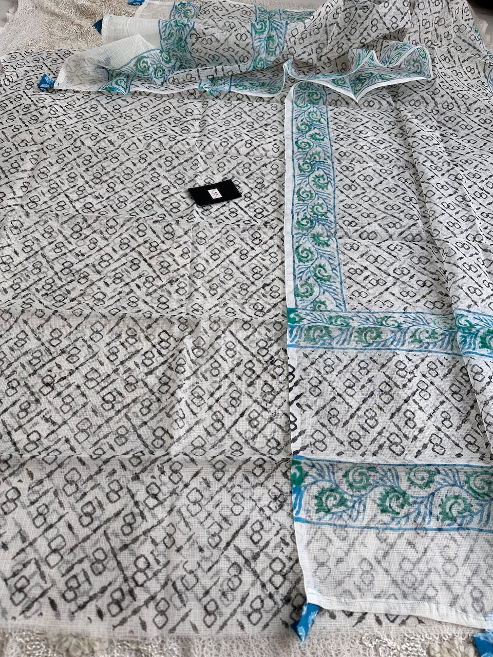 HandBlock Printed Kota Cotton Doria Top N Dupatta (Suit)