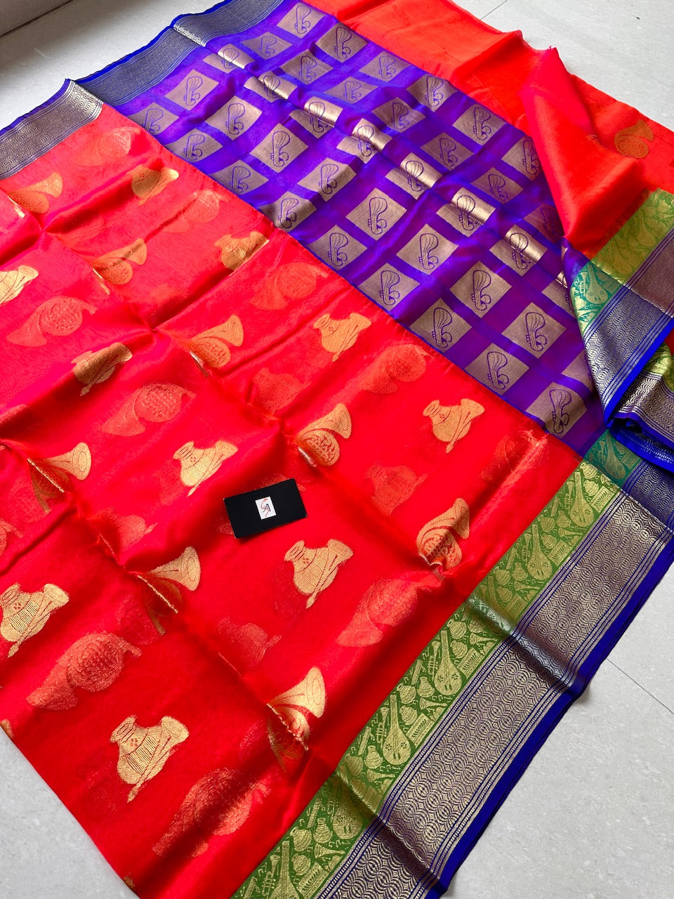 Pure Weaved Organza Silk Saree