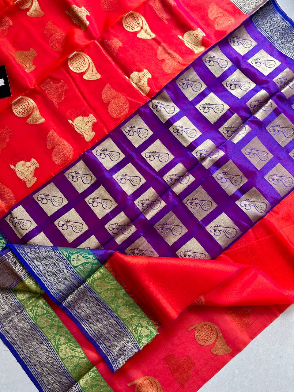 Pure Weaved Organza Silk Saree