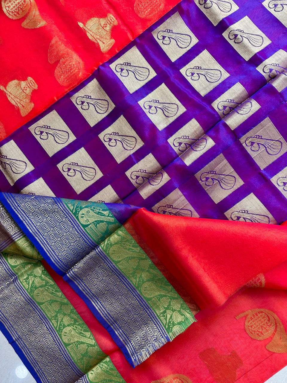 Pure Weaved Organza Silk Saree