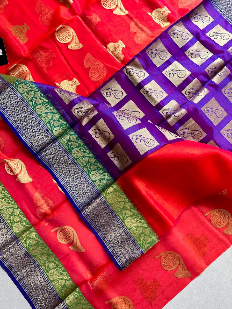 Pure Weaved Organza Silk Saree