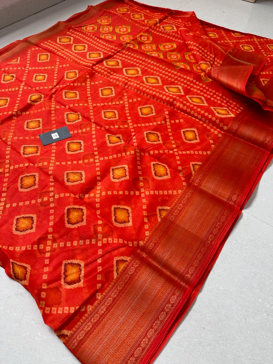 Printed Soft Cotton Saree