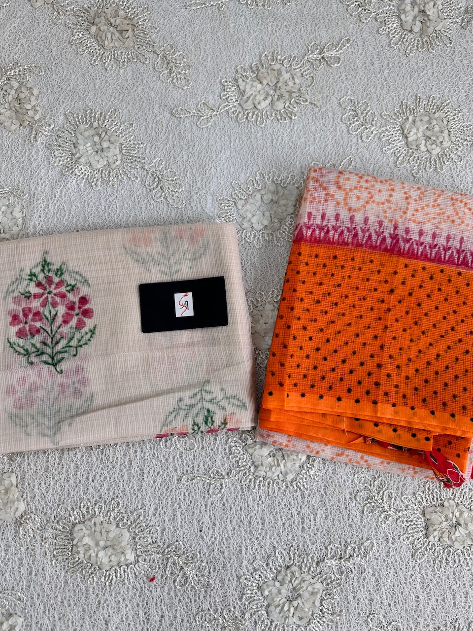 HandBlock Printed Kota Cotton Doria Top N Dupatta