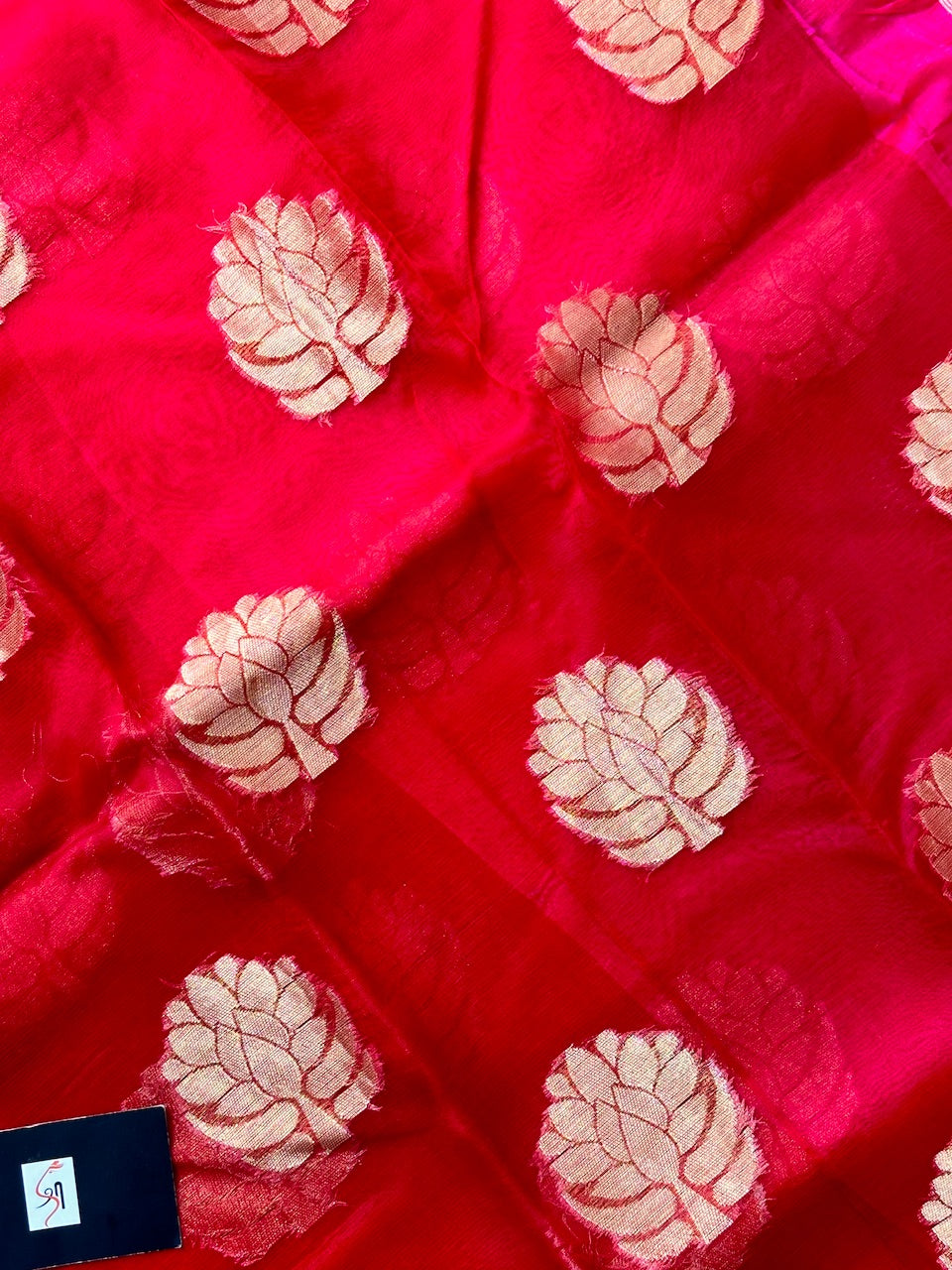 Pure Weaved Organza Silk Saree