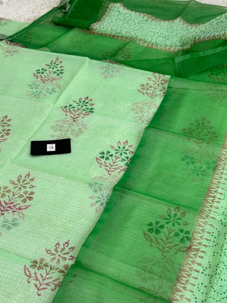 HandBlock Printed Kota Cotton Doria Top N Dupatta