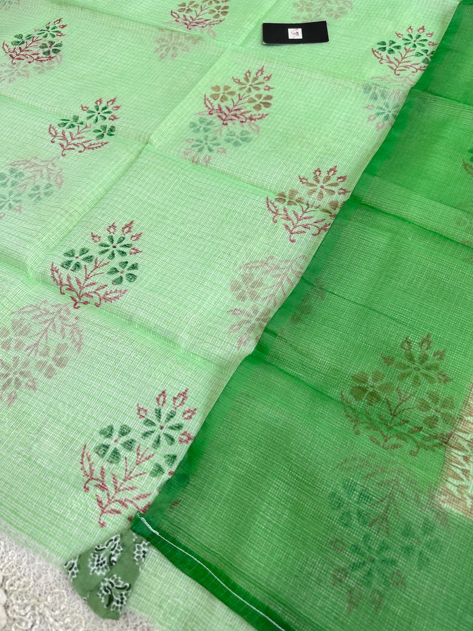 HandBlock Printed Kota Cotton Doria Top N Dupatta