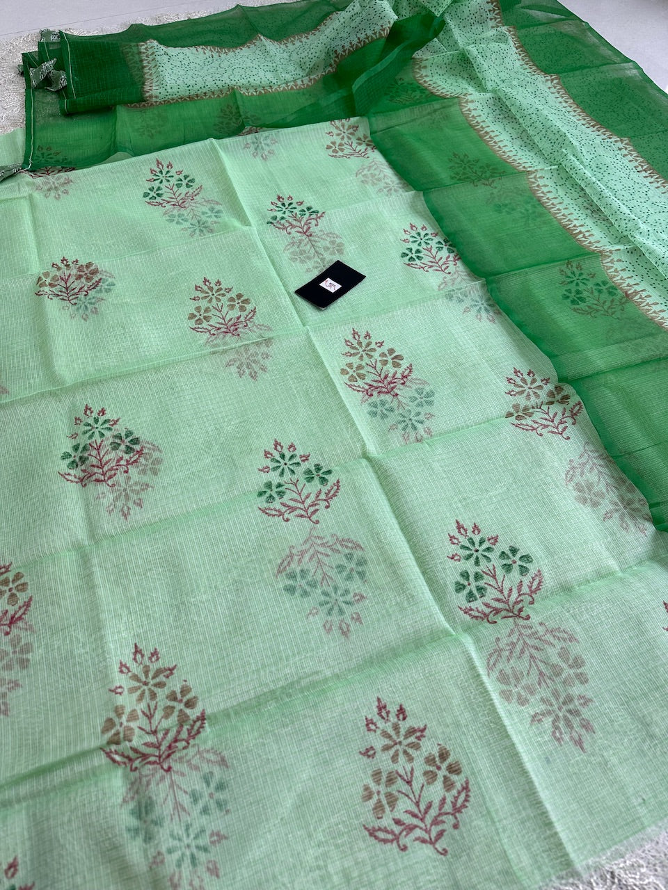 HandBlock Printed Kota Cotton Doria Top N Dupatta