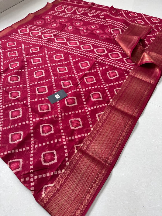 Printed Soft Cotton Saree