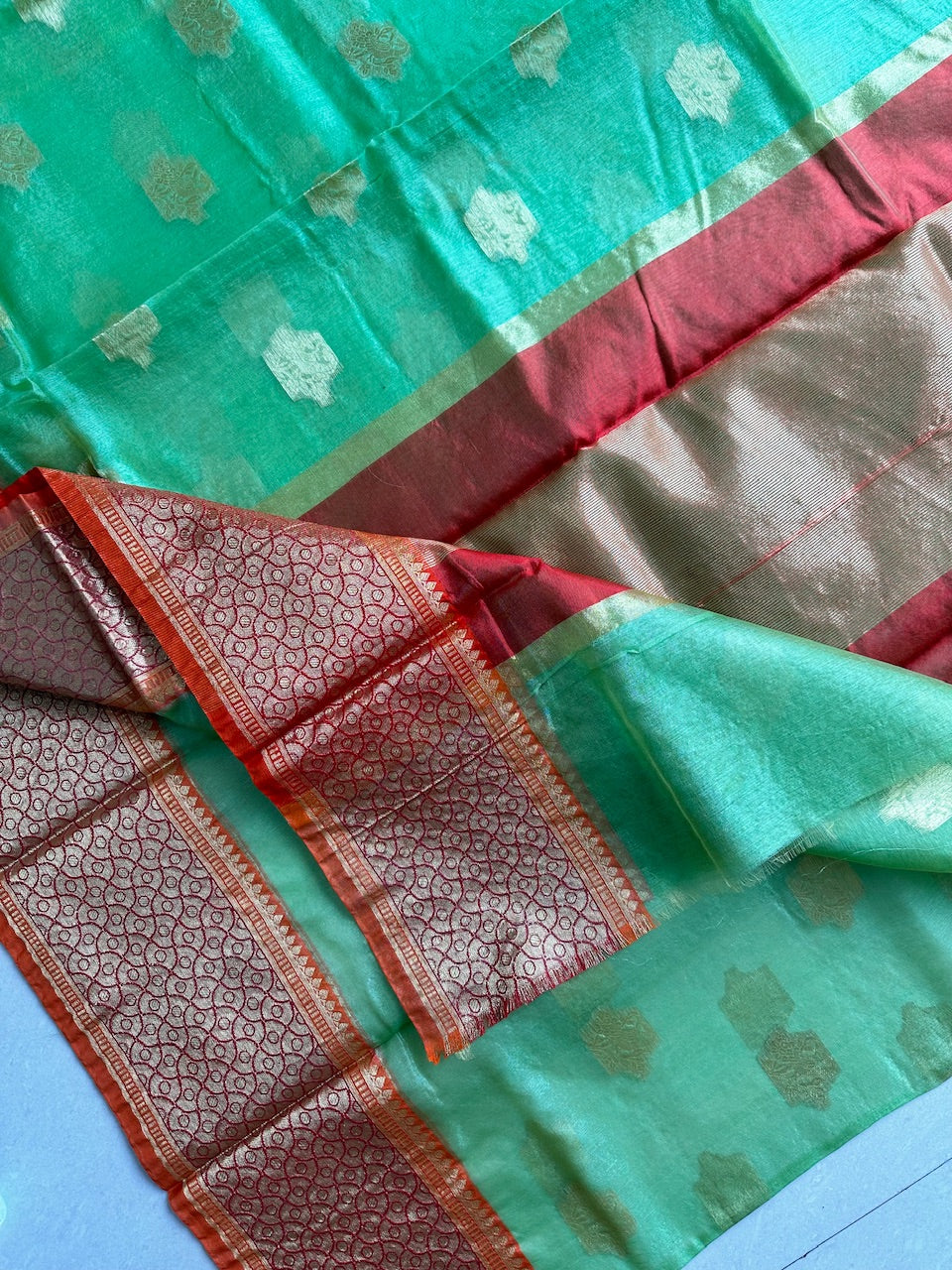 Pure Weaved Organza Silk Saree