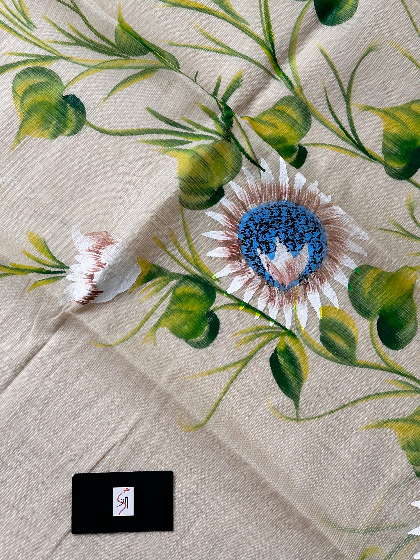 Handpainted Kota Cotton Doria Saree