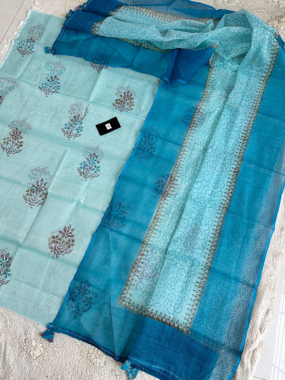 HandBlock Printed Kota Cotton Top N Dupatta