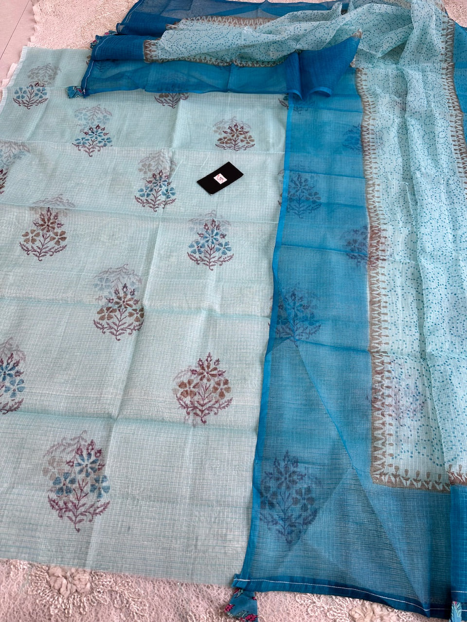 HandBlock Printed Kota Cotton Top N Dupatta