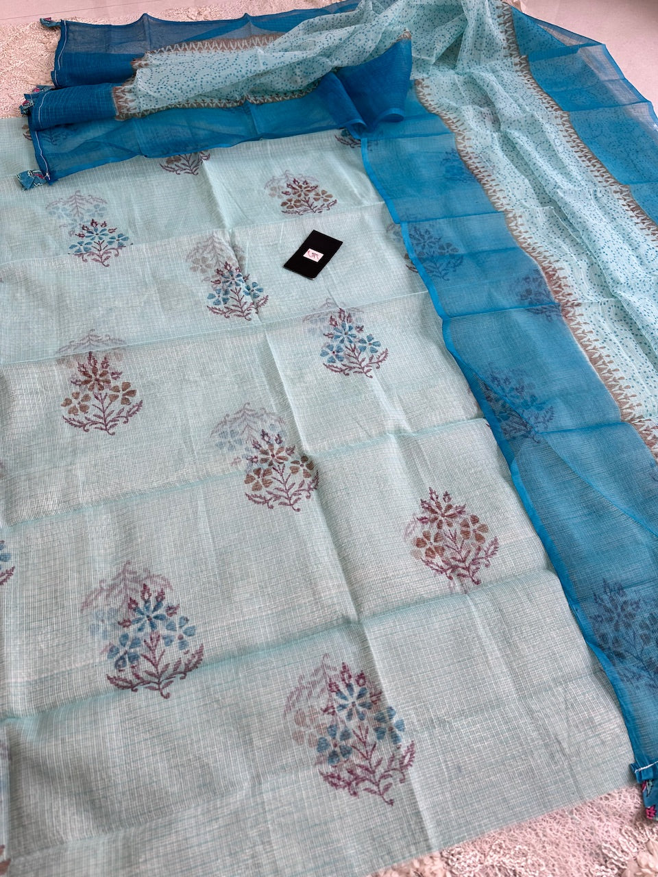 HandBlock Printed Kota Cotton Top N Dupatta