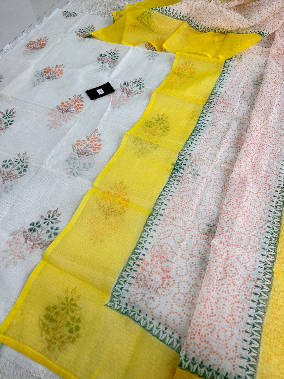 HandBlock Printed Kota Cotton Top N Dupatta