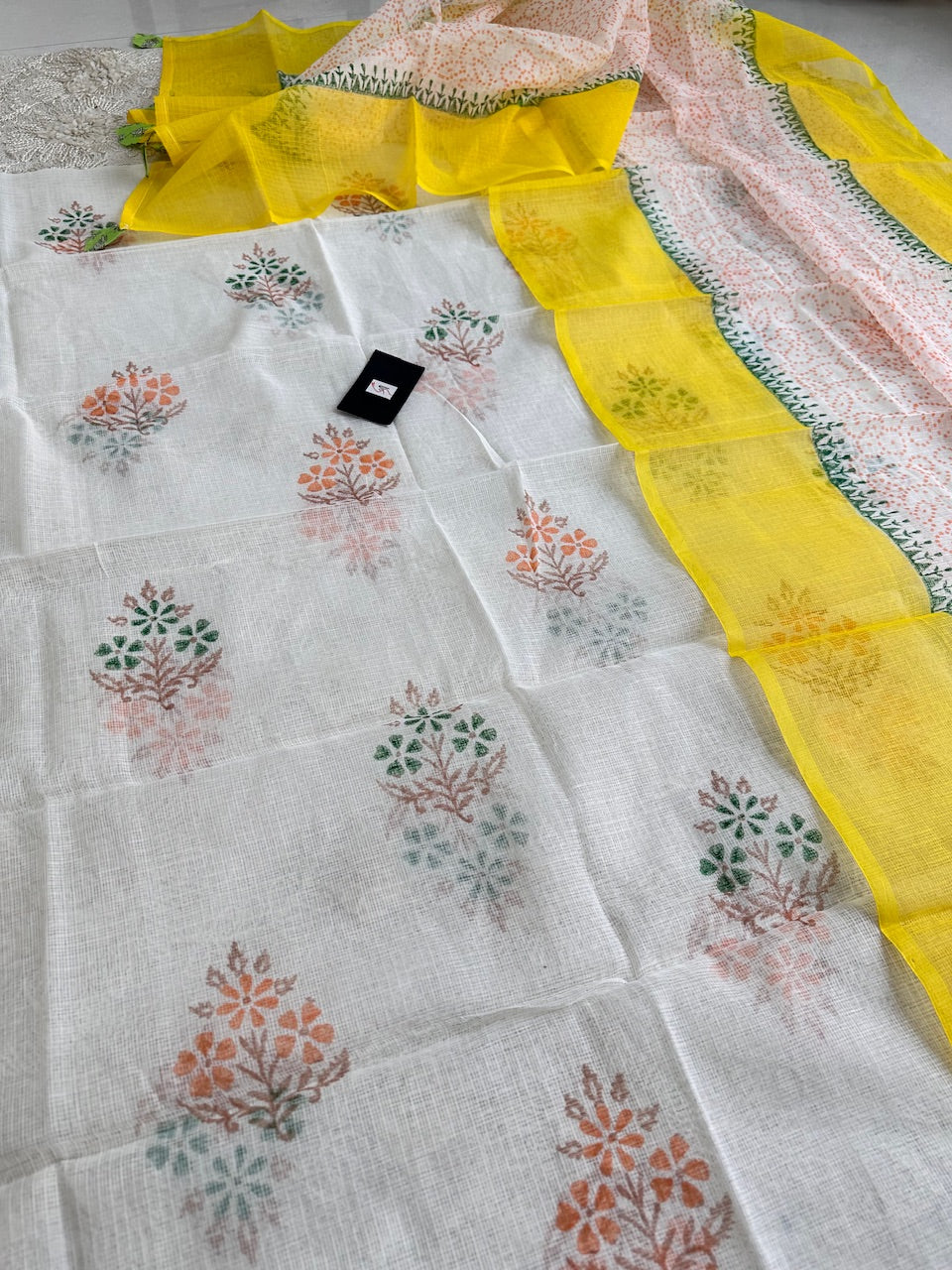 HandBlock Printed Kota Cotton Top N Dupatta