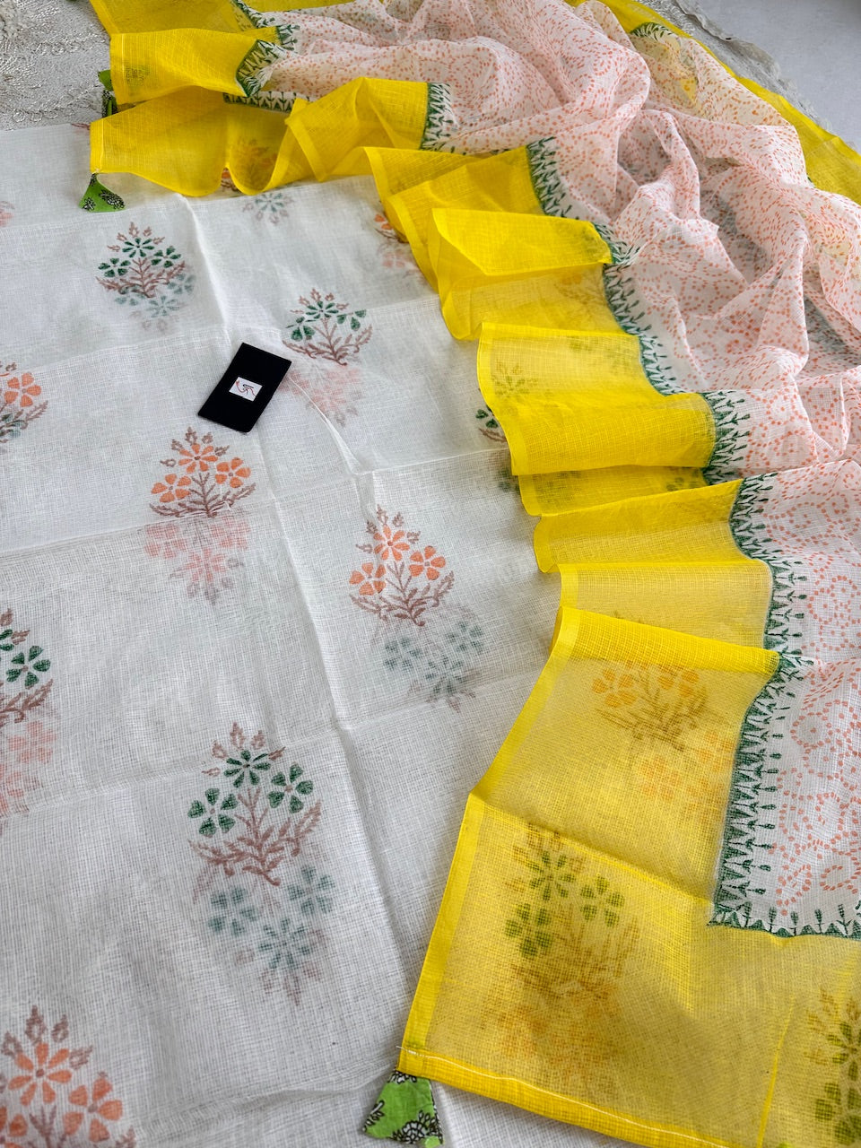 HandBlock Printed Kota Cotton Top N Dupatta