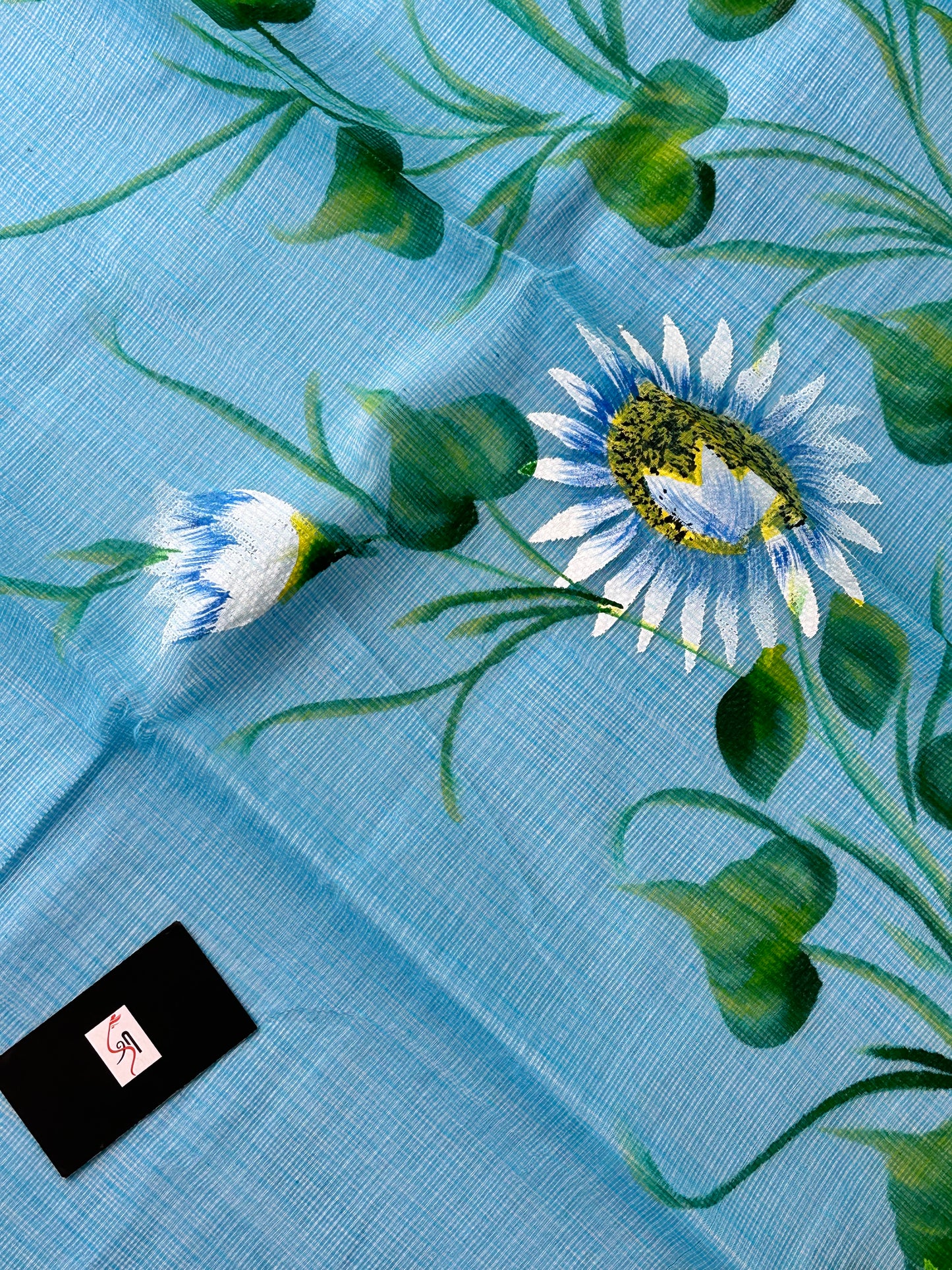 Handpainted Kota Cotton Doria Saree