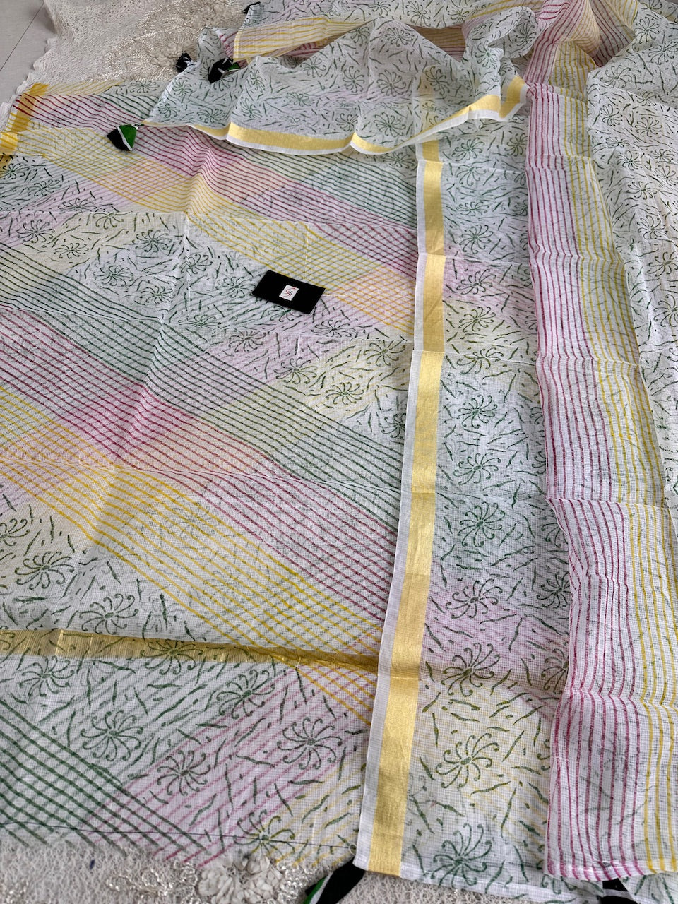 HandBlock Printed Kota Cotton Doria Top N Dupatta (Suit)