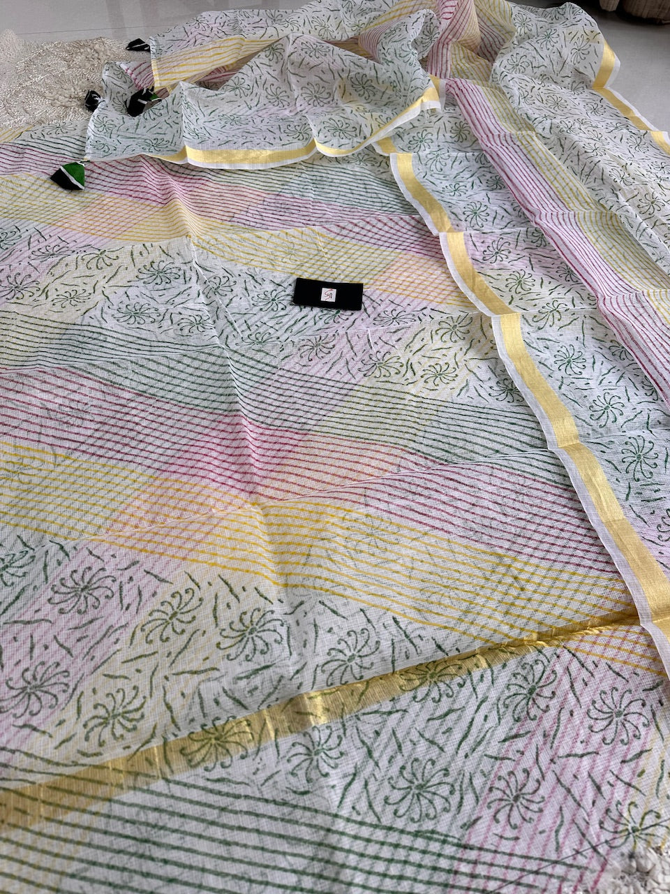 HandBlock Printed Kota Cotton Doria Top N Dupatta (Suit)