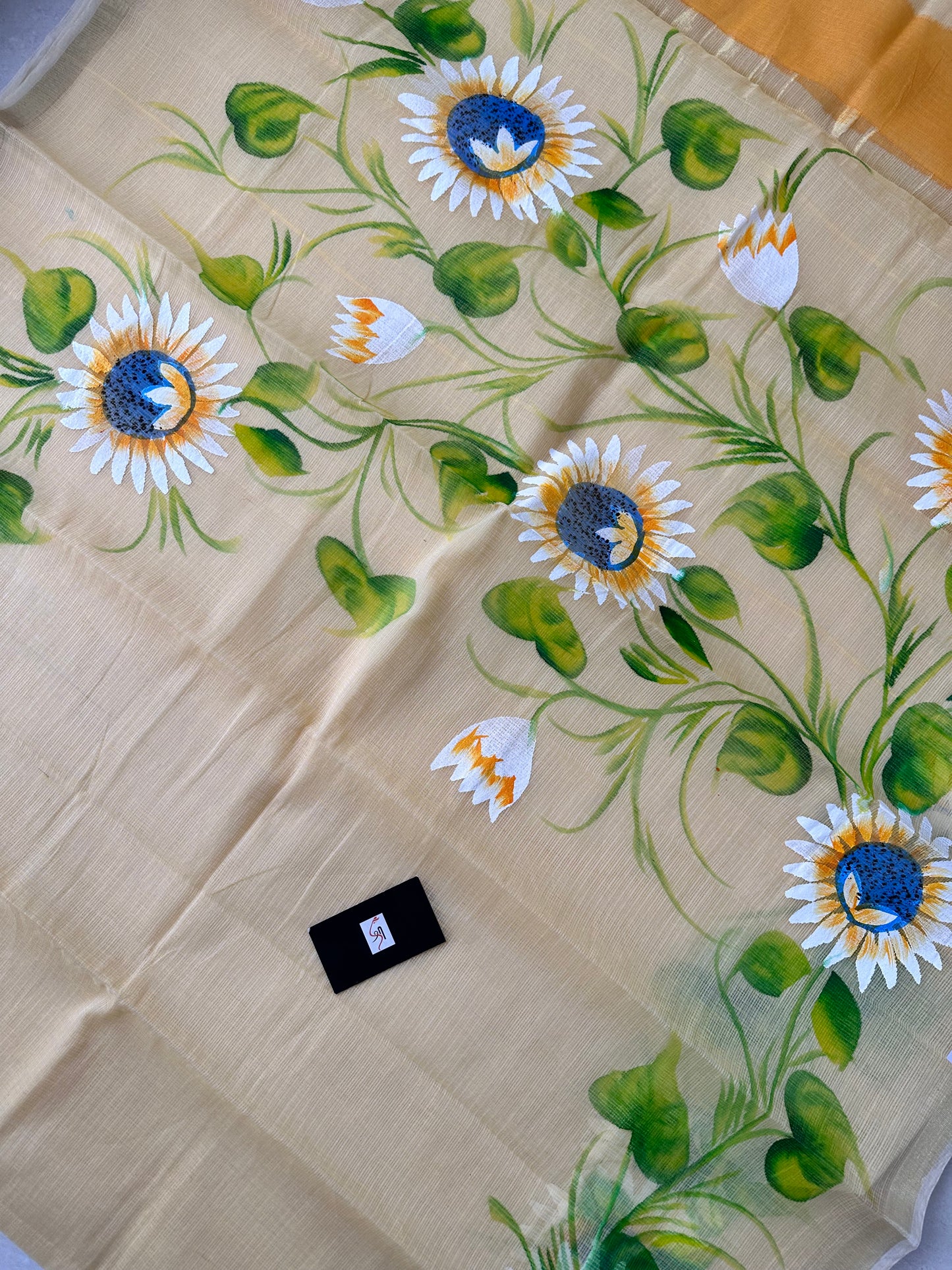 Handpainted Kota Cotton Doria Saree