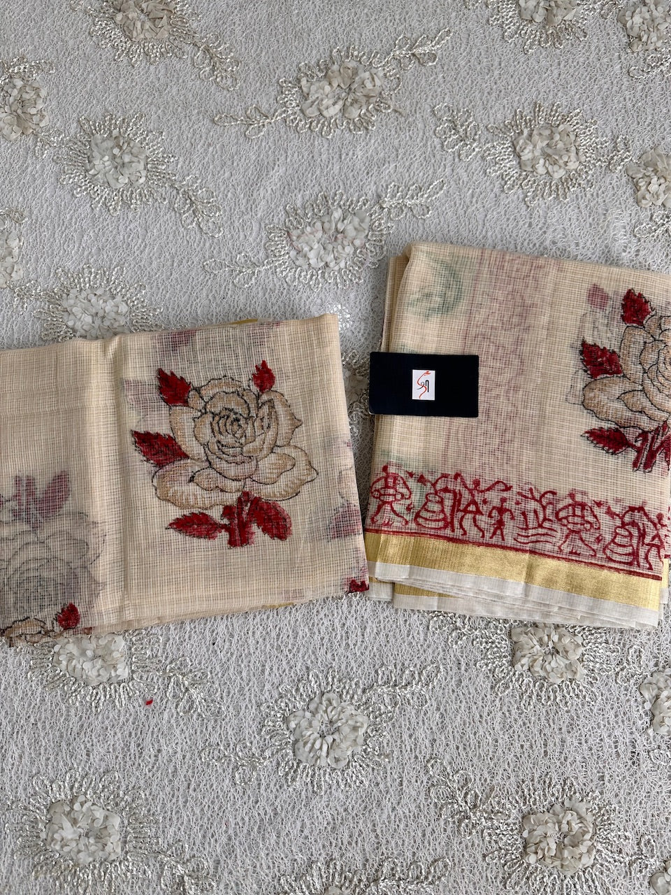 HandBlock Printed Kota Cotton Doria Top N Dupatta (Suit)