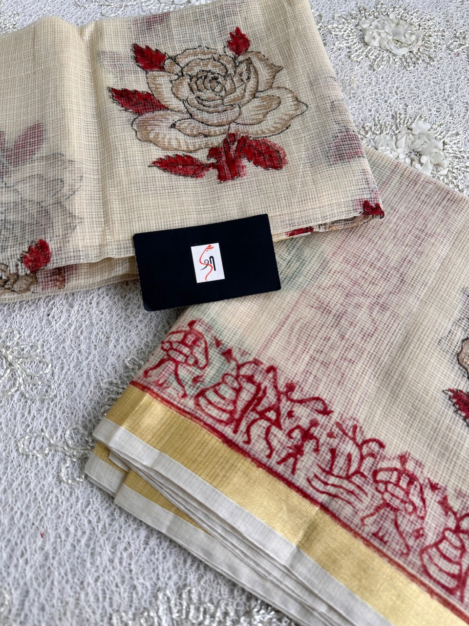 HandBlock Printed Kota Cotton Doria Top N Dupatta (Suit)