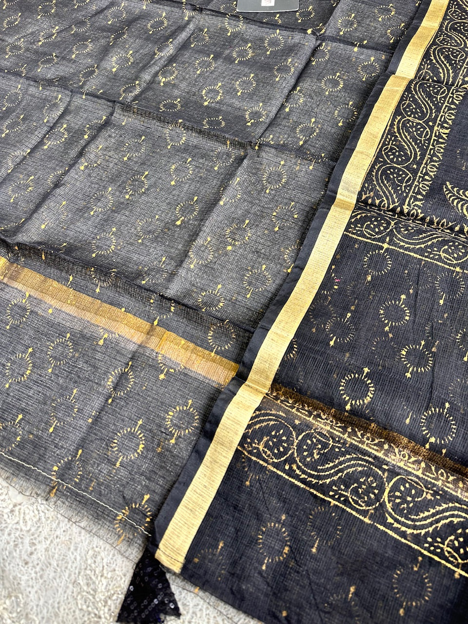 HandBlock Printed Kota Cotton Doria Top N Dupatta (Suit)