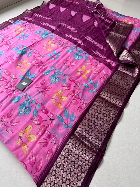 Printed Soft Cotton Saree