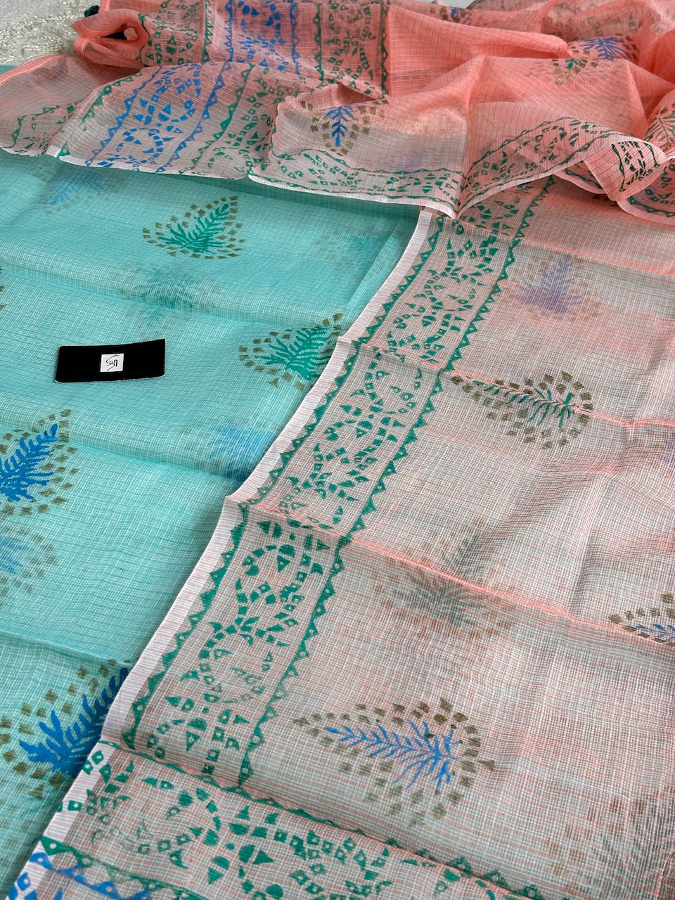 HandBlock Printed Kota Cotton Doria Top N Dupatta (Suit)