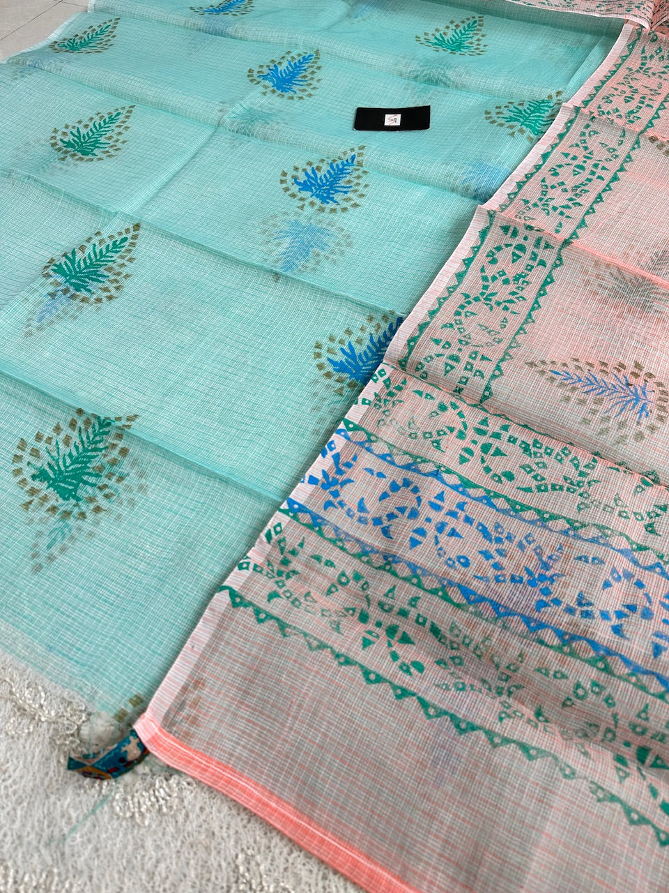 HandBlock Printed Kota Cotton Doria Top N Dupatta (Suit)