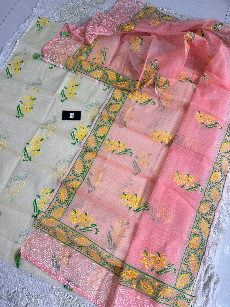 HandBlock Printed Kota Cotton Doria Top N Dupatta (Suit)