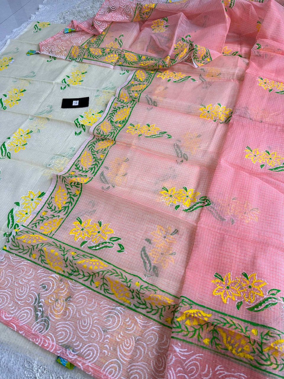 HandBlock Printed Kota Cotton Doria Top N Dupatta (Suit)