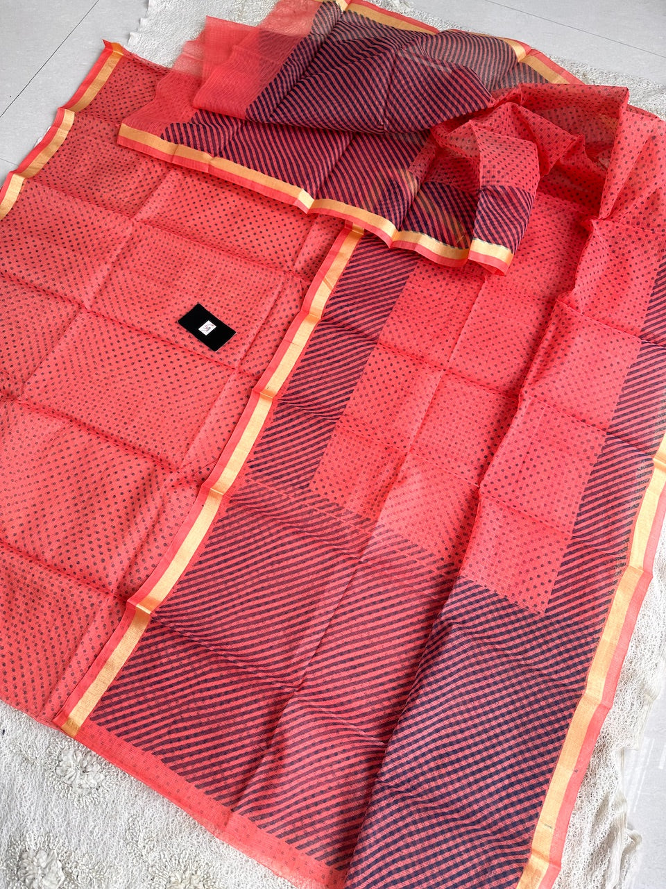 HandBlock Printed Kota Cotton Doria Top N Dupatta (Suit)