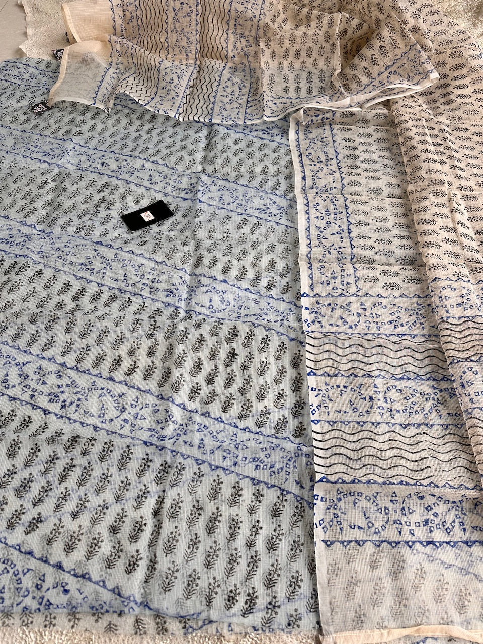 HandBlock Printed Kota Cotton Doria Top N Dupatta (Suit)