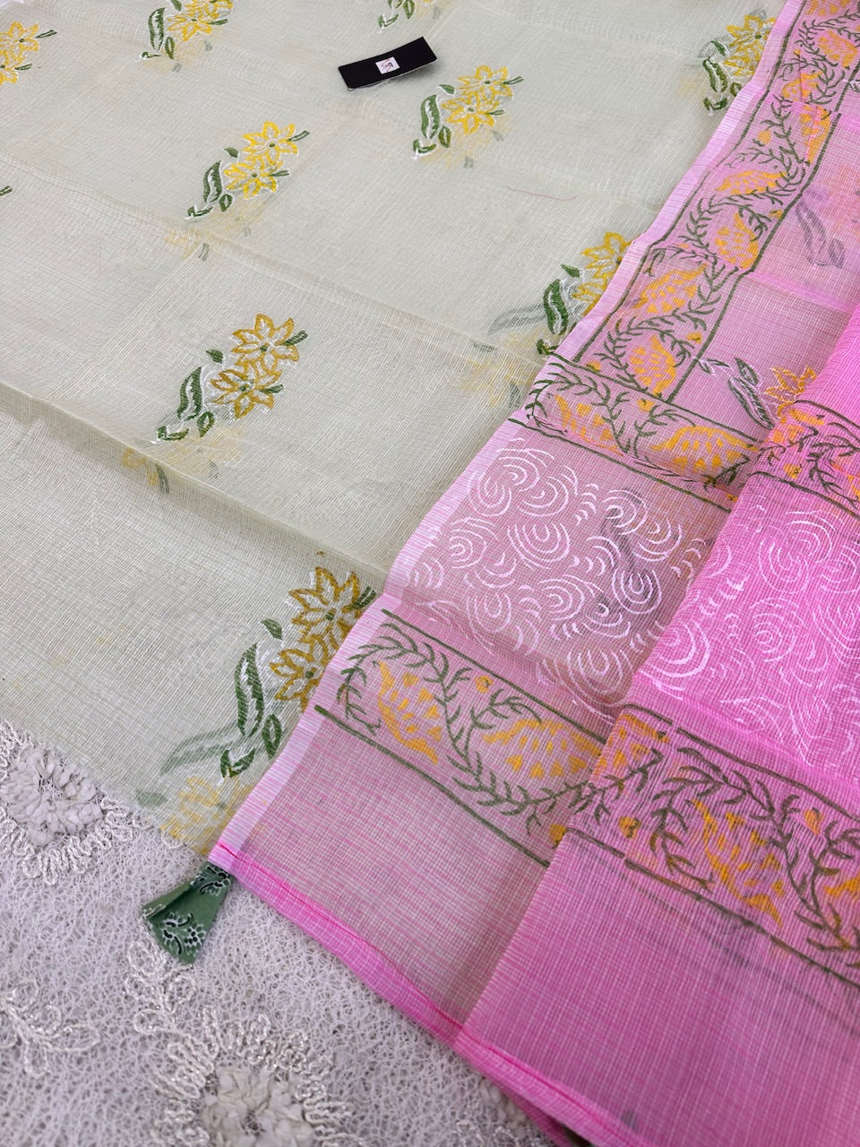 HandBlock Printed Kota Cotton Doria Top N Dupatta (Suit)