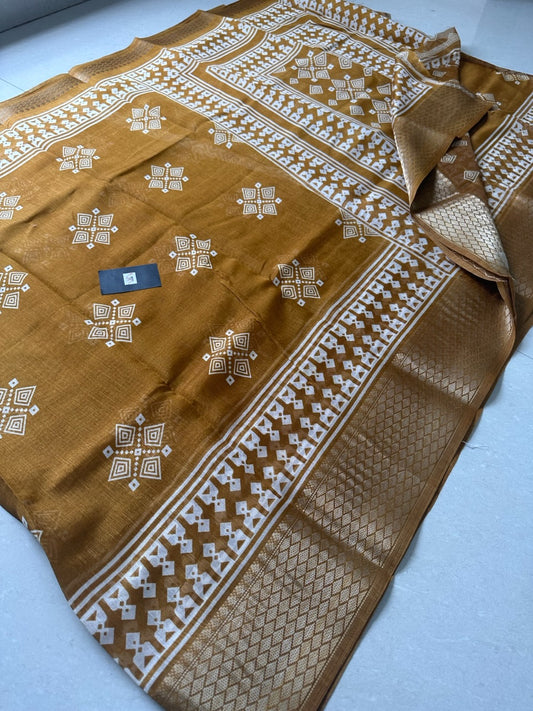 Printed Soft Cotton Saree