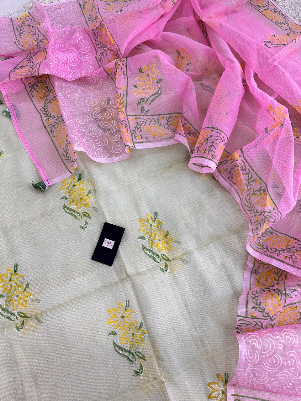 HandBlock Printed Kota Cotton Doria Top N Dupatta (Suit)