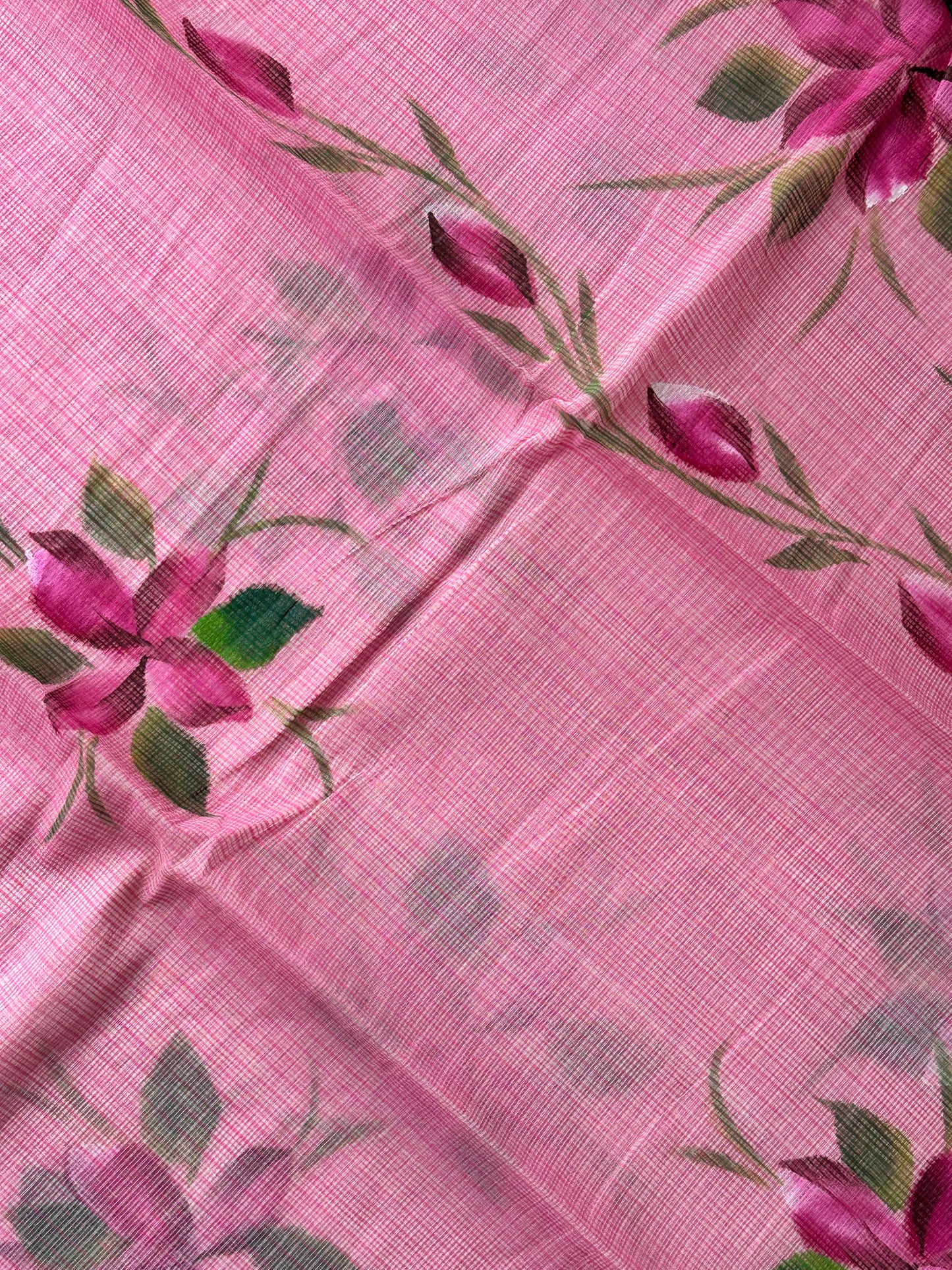 Handpainted Kota Cotton Doria Saree