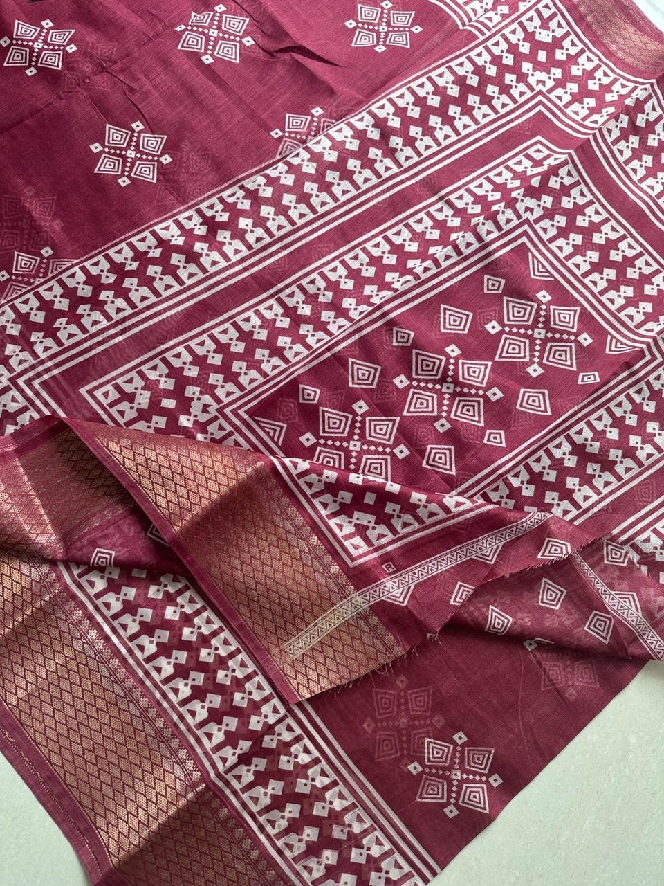 Printed Soft Cotton Saree