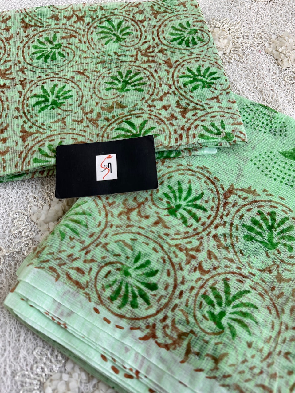 HandBlock Printed Kota Cotton Doria Top N Dupatta (Suit)