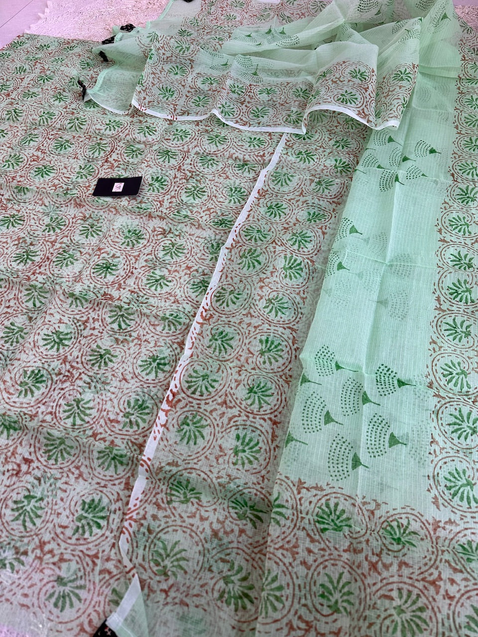 HandBlock Printed Kota Cotton Doria Top N Dupatta (Suit)