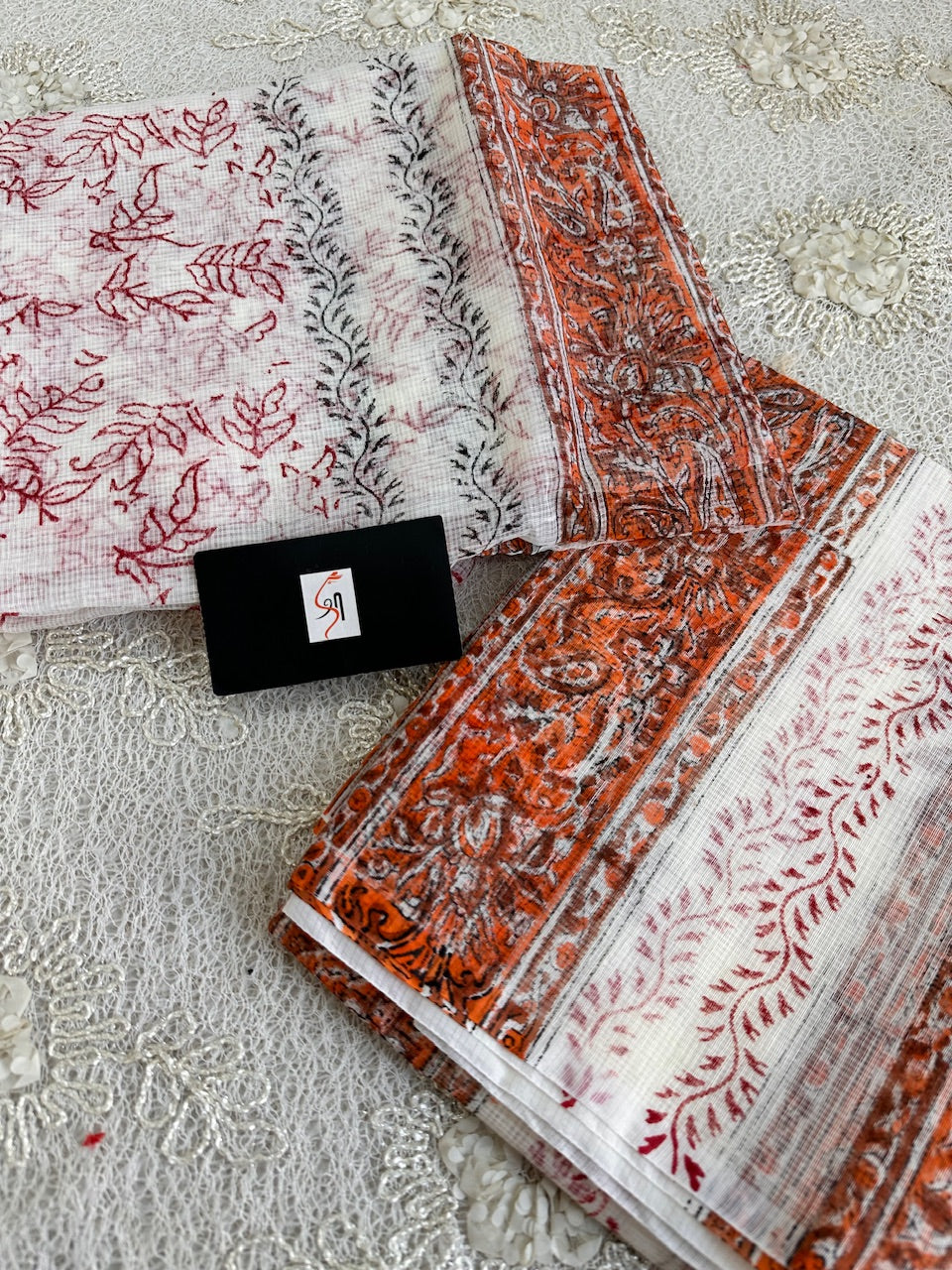 HandBlock Printed Kota Cotton Doria Top N Dupatta (Suit)