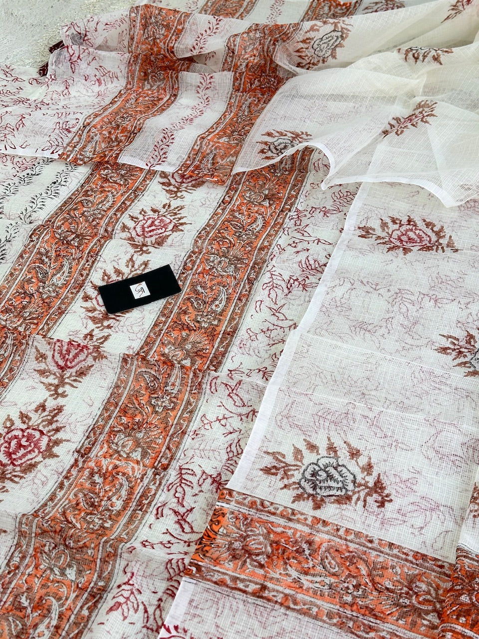 HandBlock Printed Kota Cotton Doria Top N Dupatta (Suit)