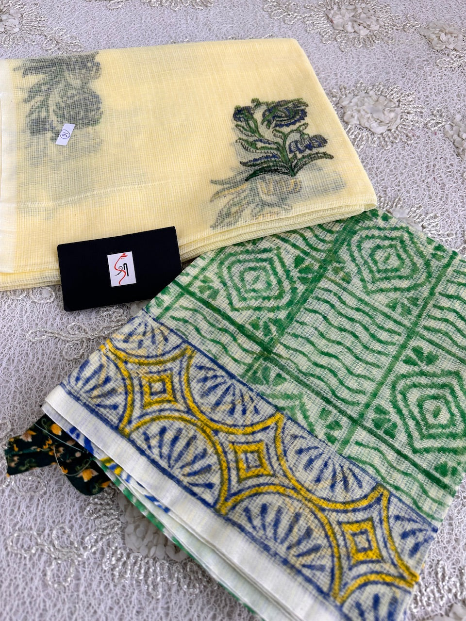 HandBlock Printed Kota Cotton Doria Top N Dupatta (Suit)