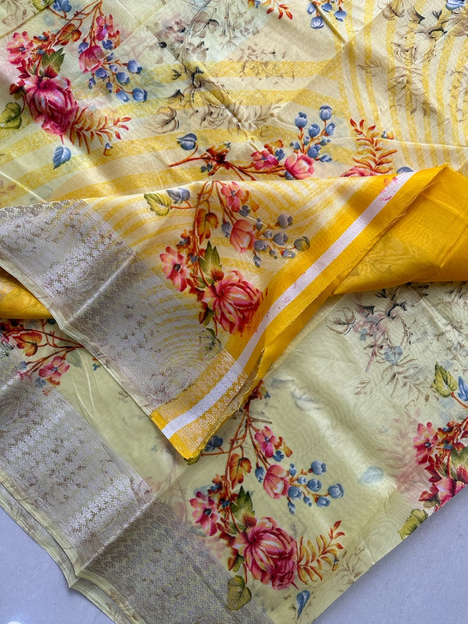 Printed Soft Cotton Saree