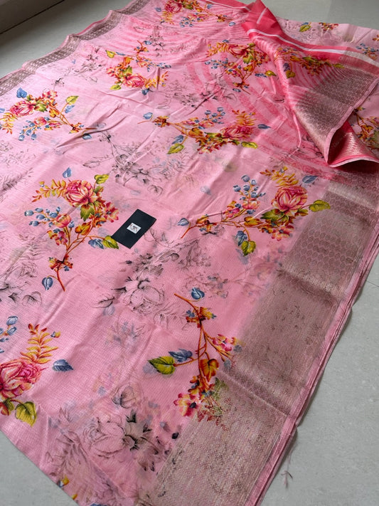 Printed Soft Cotton Saree