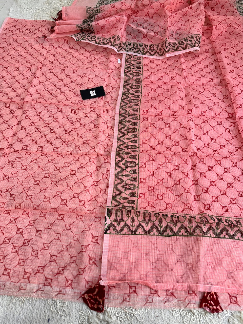 HandBlock Printed Kota Cotton Doria Top N Dupatta (Suit)