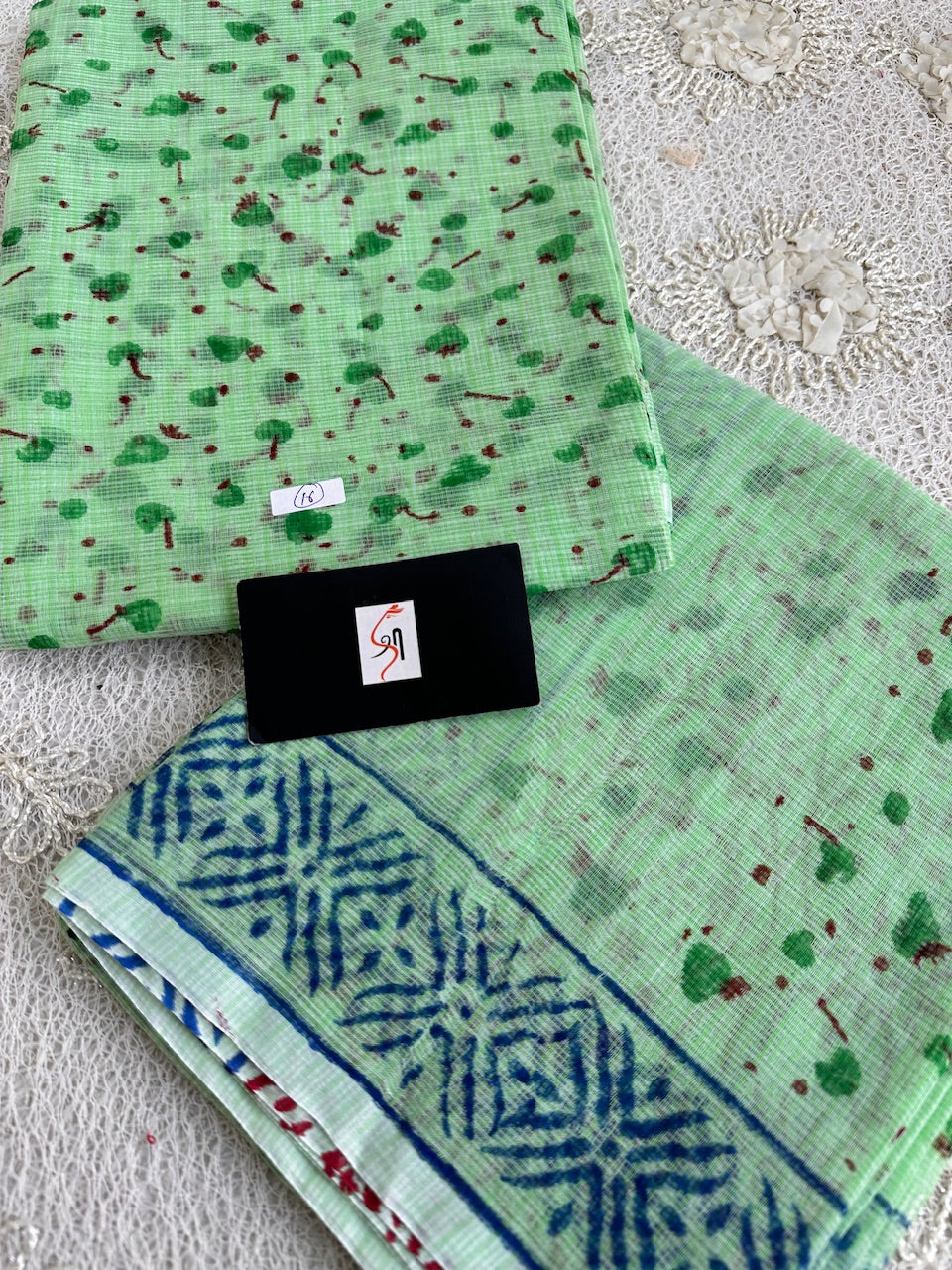 HandBlock Printed Kota Cotton Doria Top N Dupatta (Suit)