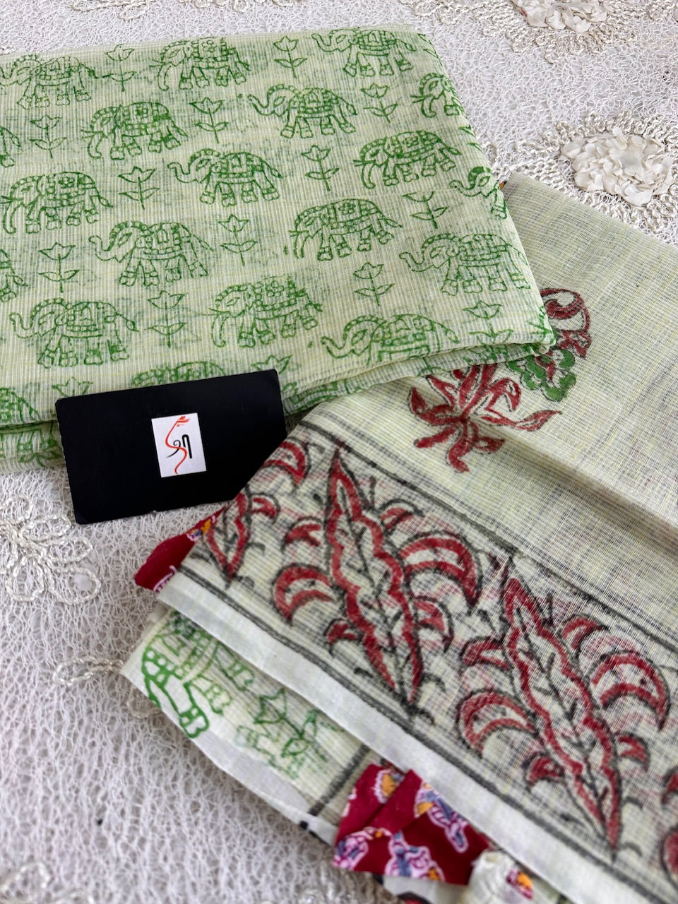 HandBlock Printed Kota Cotton Doria Top N Dupatta (Suit)